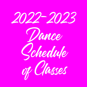 2022 Schedule of Classes